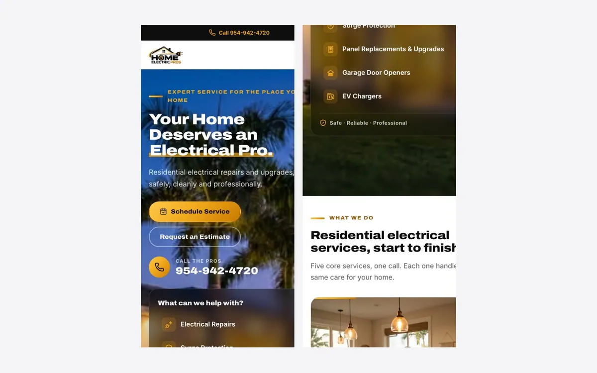 Mobile layout