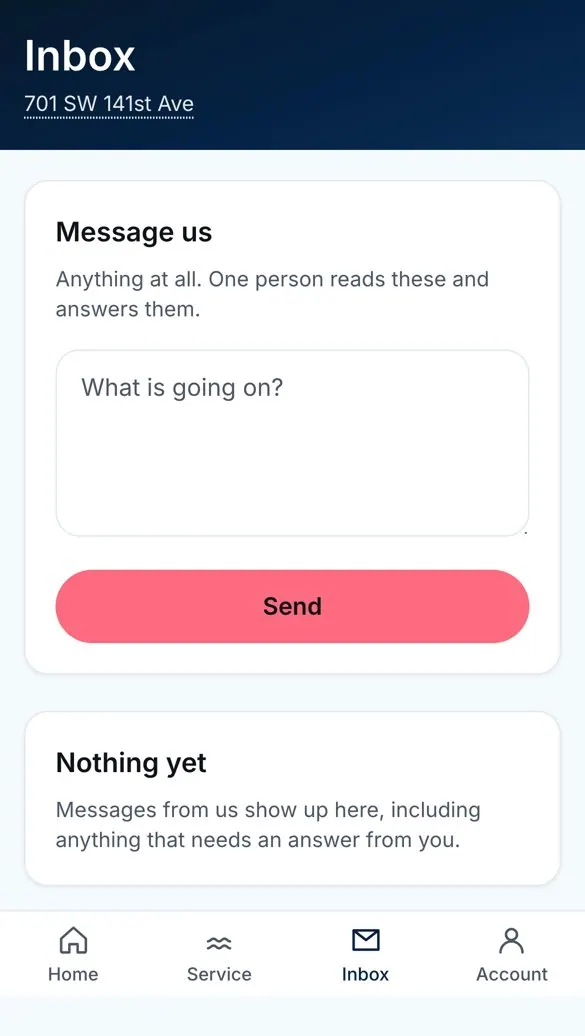 Inbox for approvals and messages