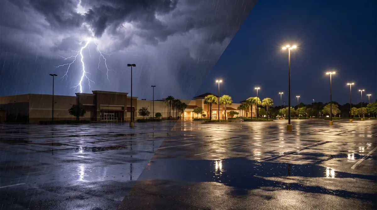 AI-produced hero for lightning strike repairs