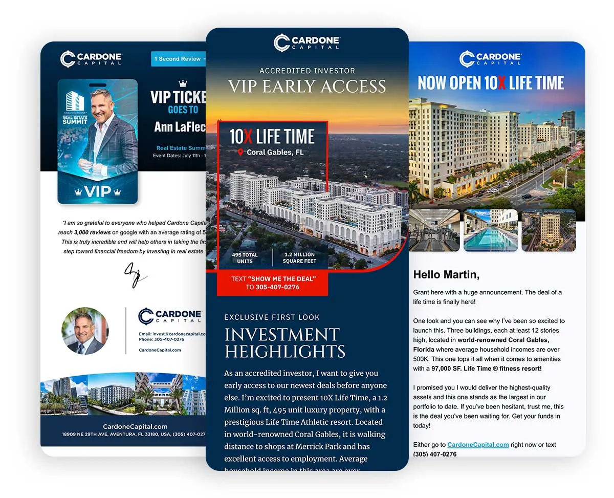 Investor email program